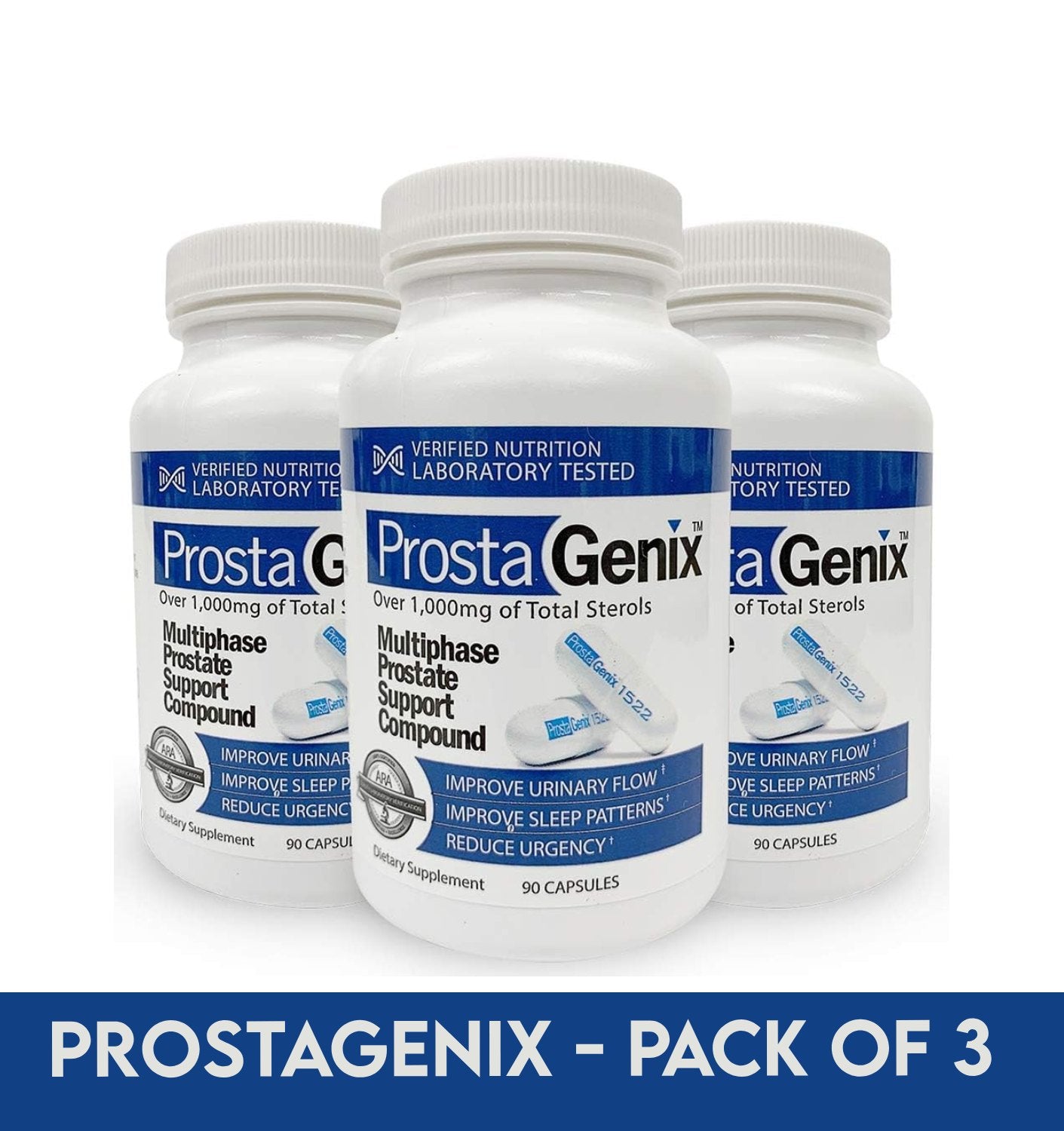 ProstaGenix Pack of 3 Multiphase Prostate Supplement - Clearance Sale