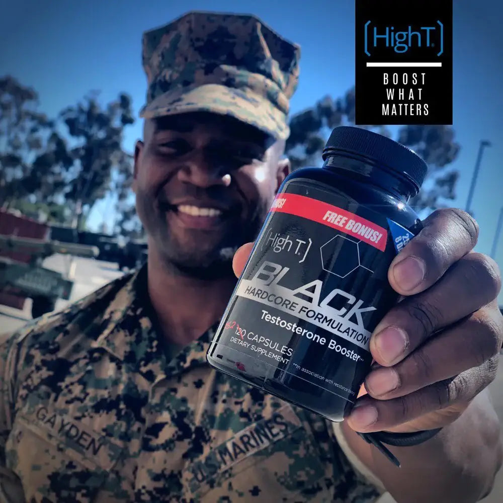High T Black - Best All Natural Testosterone Booster - Energy Booster 120 ct - Clearance Sale