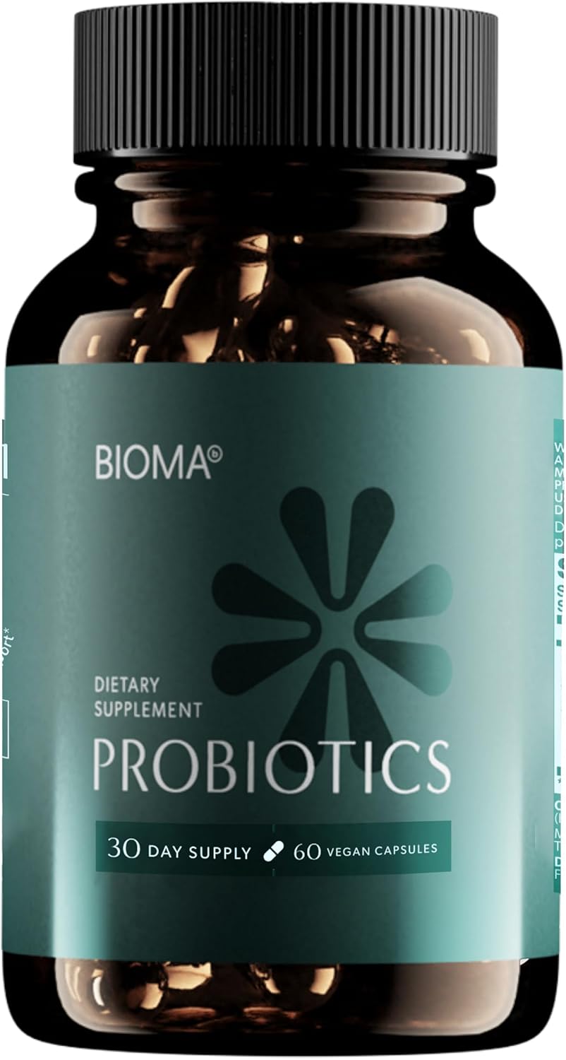 BIOMA Probiotic Gut Support - Vegan, Gluten Free, 60 Caps - Clearance Sale