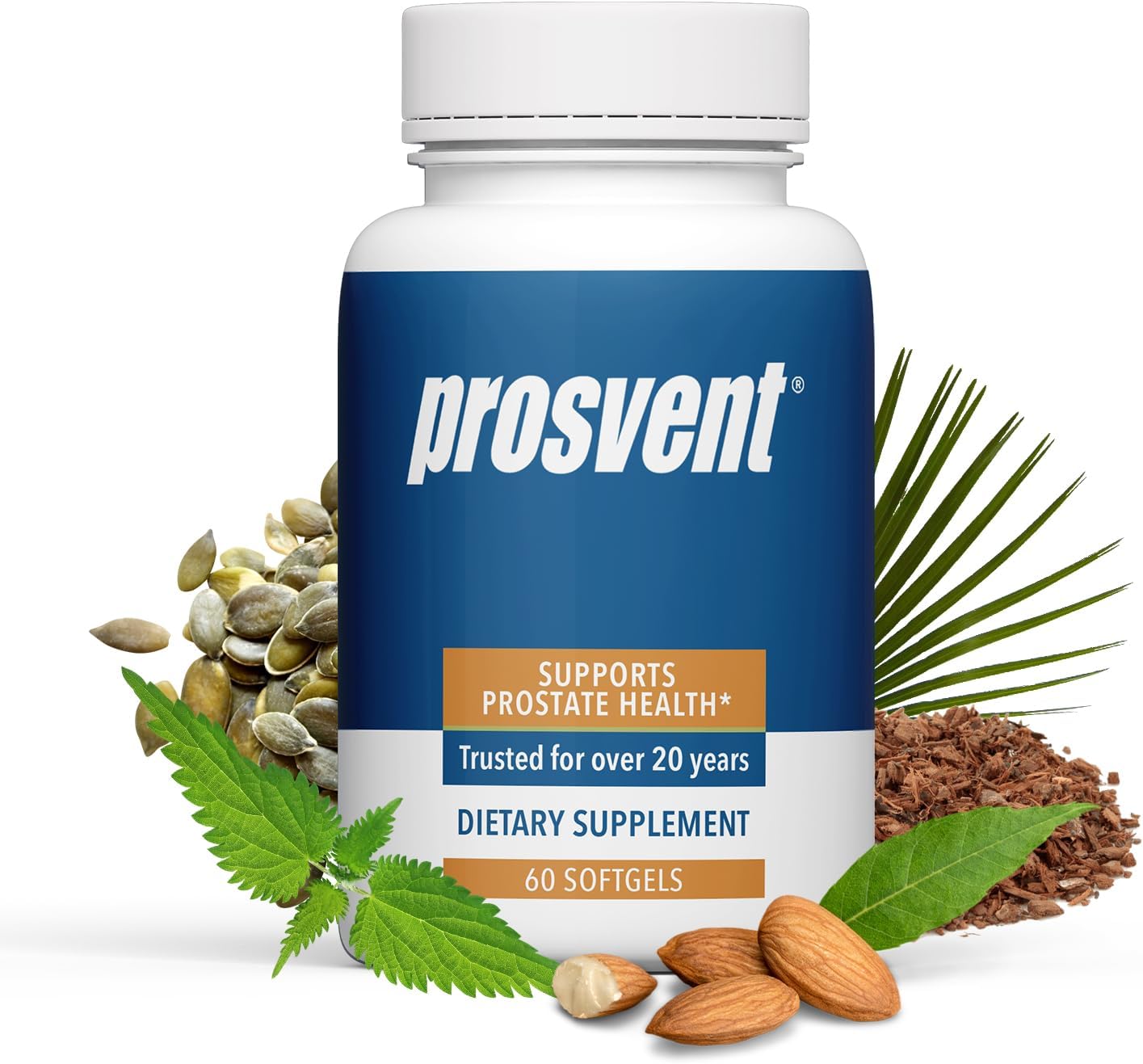 Advanced Men's Prostate Support Natural Supplement Prosvent 60 count - Clearance Sale