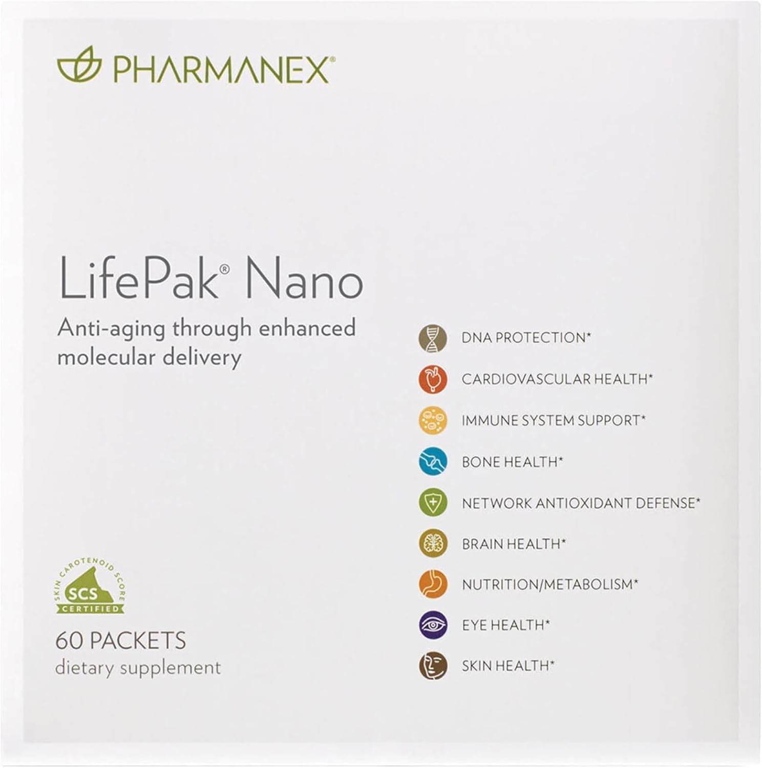 Nu Skin Pharmanex LifePak Nano - Daily Supplement - 60 Packets - Clearance Sale