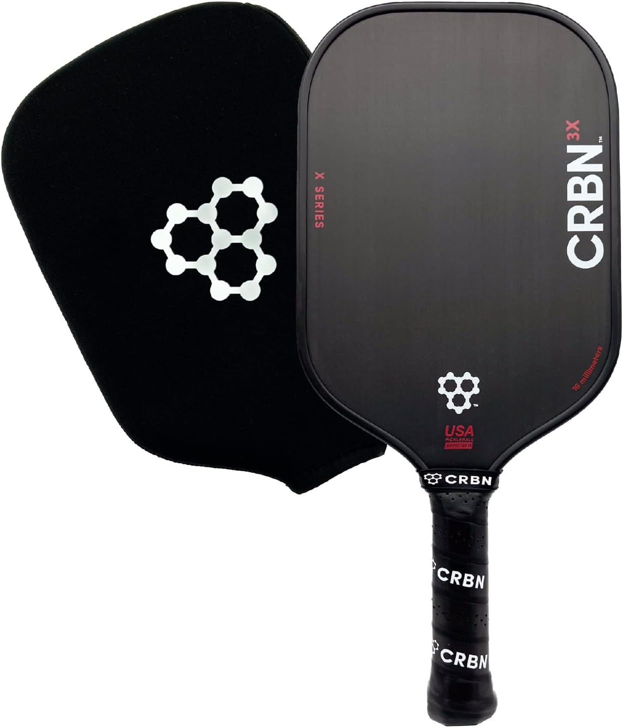 CRBN X Series Power - Carbon Fiber Pickleball Paddle with Foam Injected Edges - Clearance Sale
