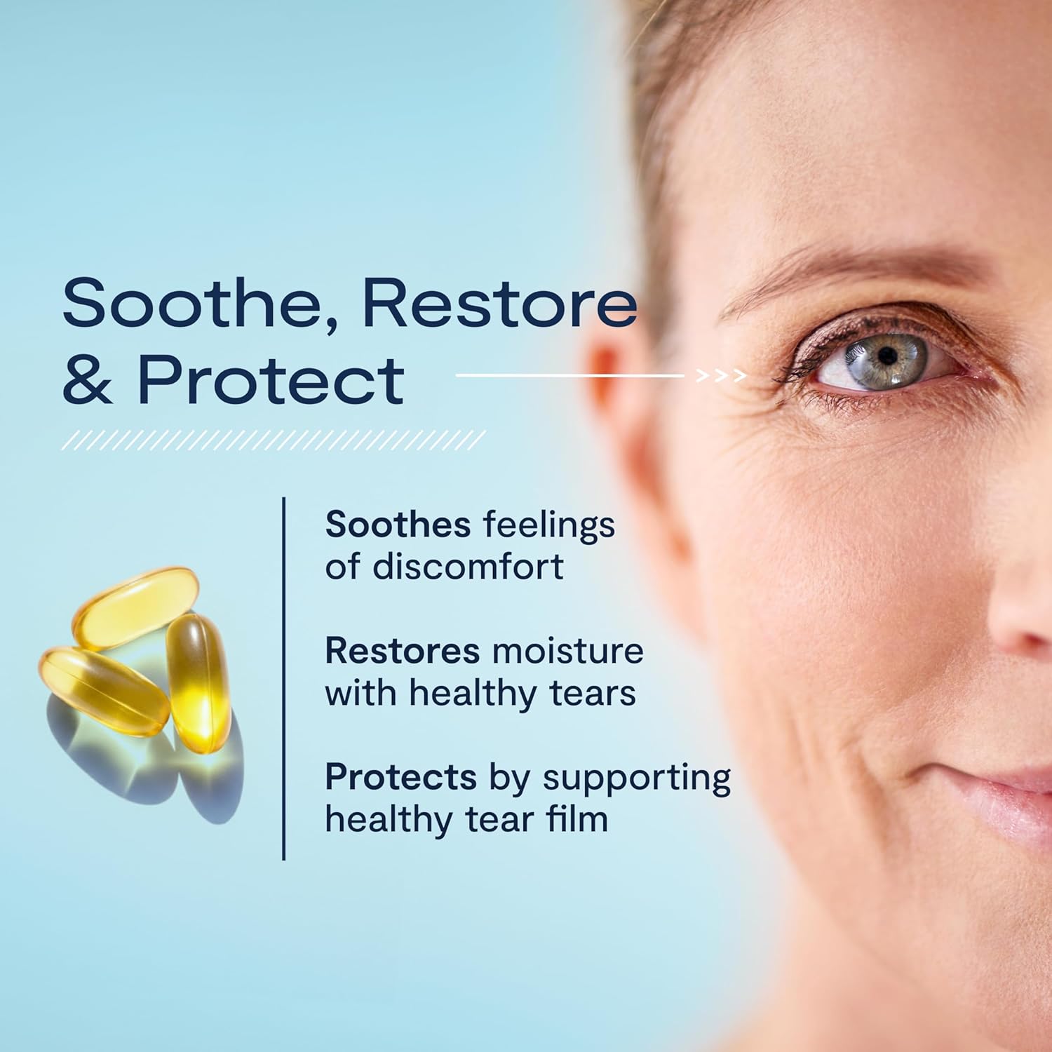 De3 Dry Eye Omega Benefits 3-Month Supply - Clearance Sale