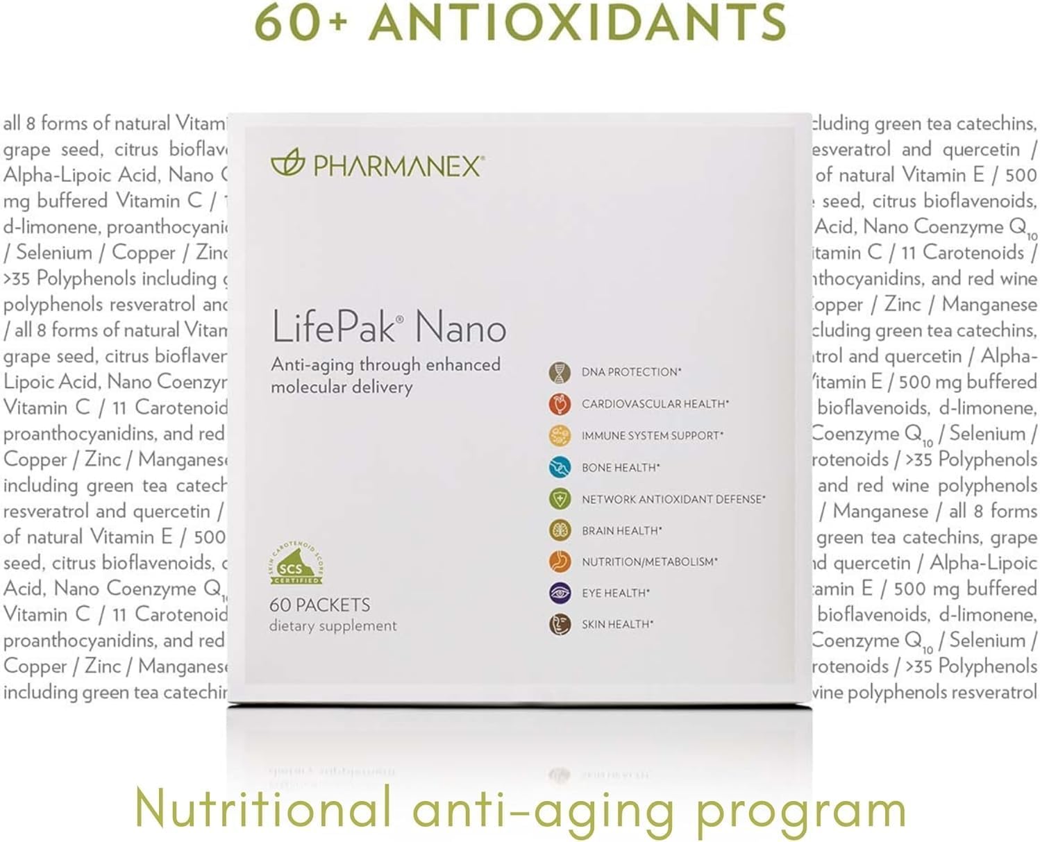 Nu Skin Pharmanex LifePak Nano - Daily Supplement - 60 Packets - Clearance Sale