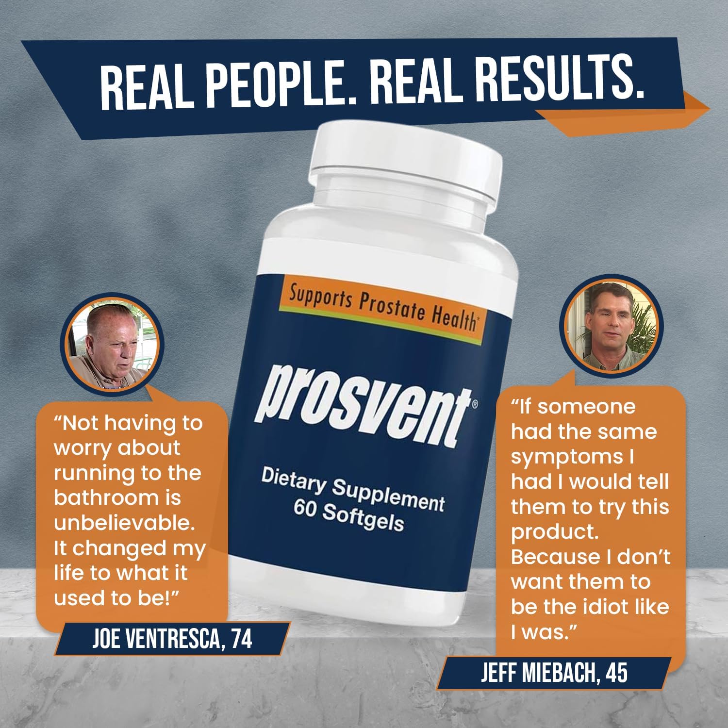 Advanced Men's Prostate Support Natural Supplement Prosvent 60 count - Clearance Sale