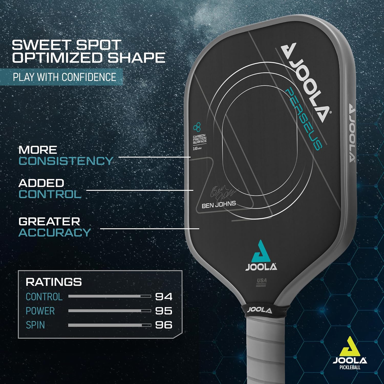 JOOLA Professional Pickleball Paddles, Well Balanced w/Pop & Control - Clearance Sale