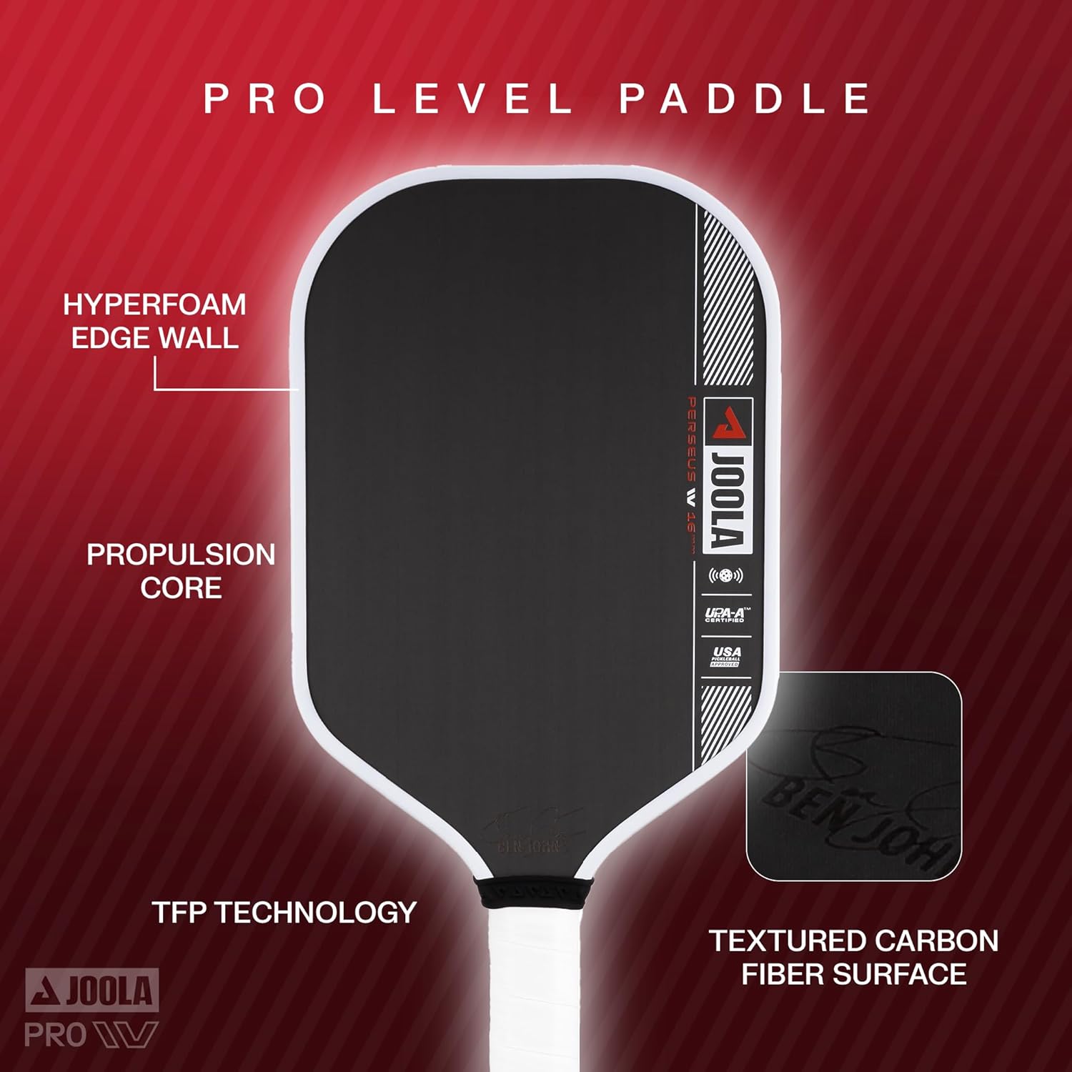 JOOLA Pro IV Pickleball Paddles, 16mm - Clearance Sale