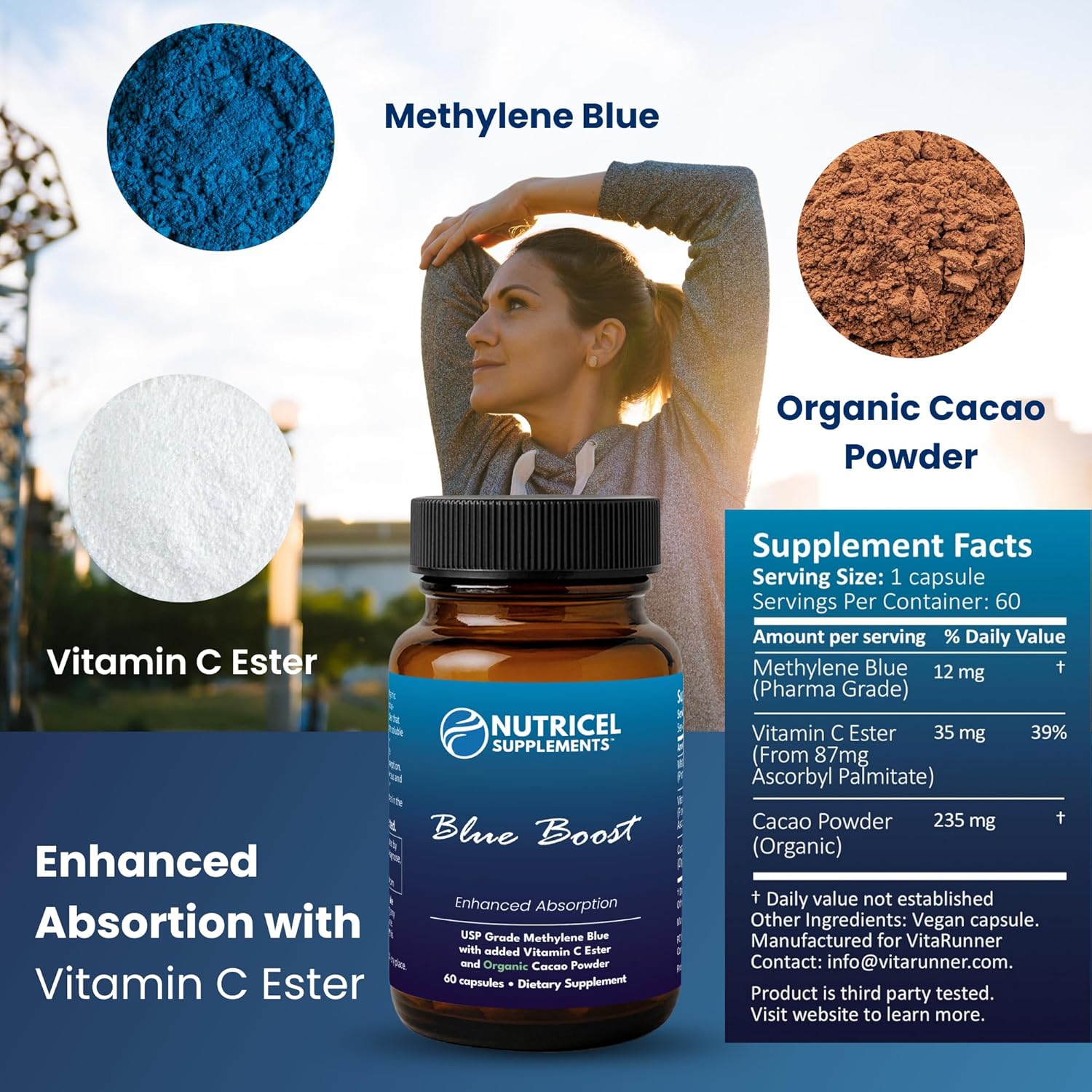 Nutricel Methylene Blue Boost 60 Servings - Clearance Sale