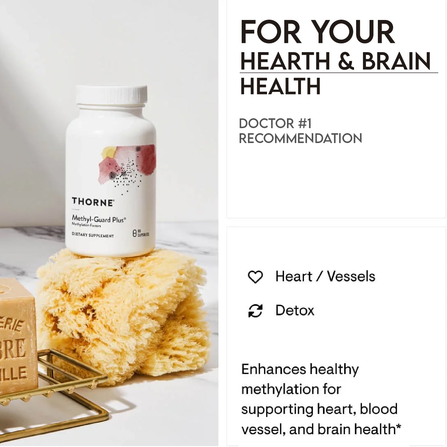 Thorne Methyl-Guard Plus - Gluten & Dairy-Free, 90 Capsules - Clearance Sale